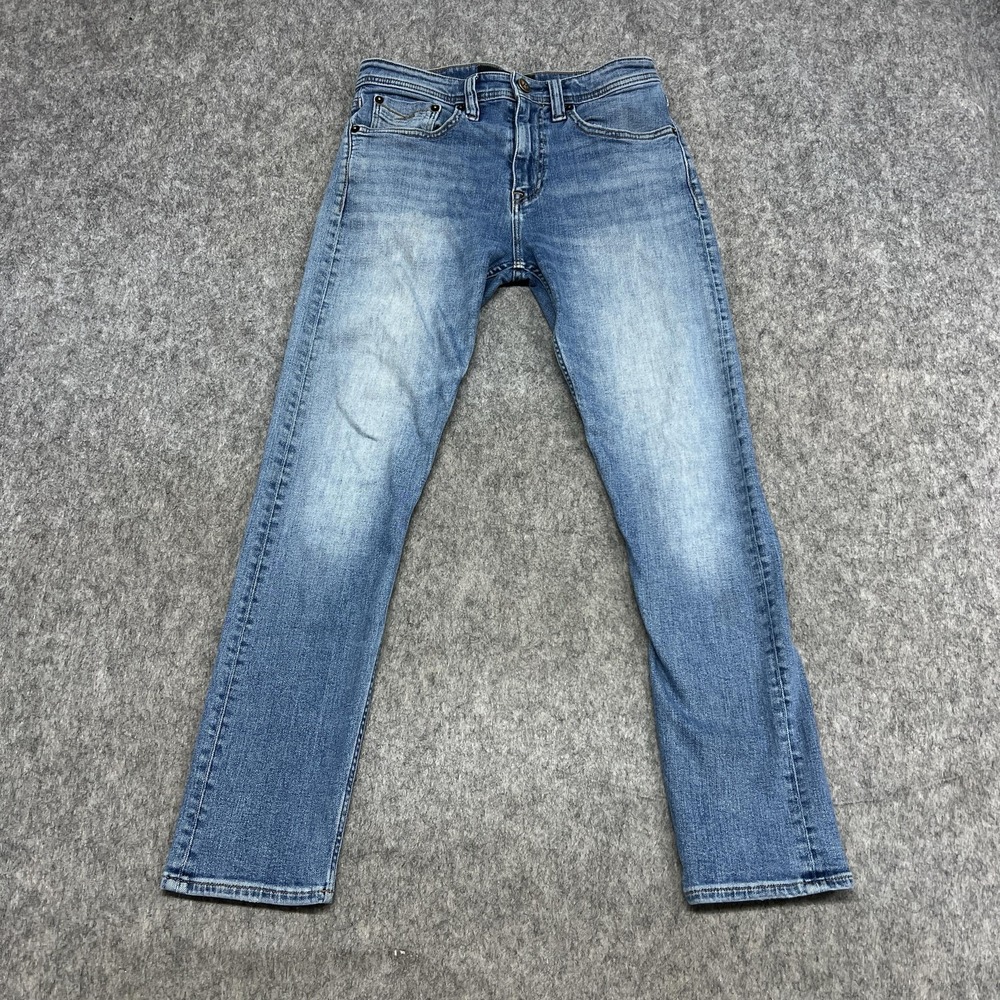 Revtown Jeans Mensโ 30x30 Blue Tapered Stretch Denim Pants Fits 28x27 READ*